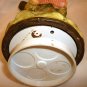 CHRISTMAS CERAMIC ANGEL W/HARMONICA MUSIC BOX  'JOY TO THE WORLD' SCHMID JAPAN