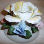 VINTAGE CAPODIMONTE PORCELAIN FLOWERS CANDLEHOLDER