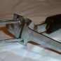 VINTAGE TWO PRONG BARBEQUE SERVING SPRING ACTIVATED FORK ONE HAND SERVE