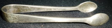 RARE ANTIQUE ENGLAND SHEFFIELD MINIATURE SUGAR TONGS NIPS ENGRAVED GHL