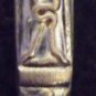 RARE ANTIQUE ENGLAND CHROMIUM PLATE SHEFFIELD MONK APOSTLE KNIGHT SPOON SET/2