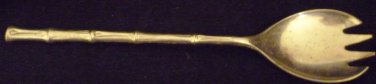 VINTAGE SILVERPLATE VEGETABLE SERVER SPOON SPORK LONG HANDLE