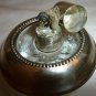 ANTIQUE FRANK M. WHITING STERLING SILVER & GLASS CRYSTAL TABLE LIGHTER