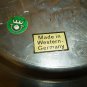 VINTAGE FRIELING-ZINN PEWTER DECORATIVE PLATE 9" GERMANY GUETEZEICHEN ZINNGERAT