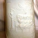 GORGEOUS VINTAGE AK KAISER WHITE BISQUE PORCELAIN VASE SIGNED NUMBERED W.GERMANY