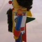 VINTAGE WOODEN HANDMADE GERMANY MINIATURE NUTCRACKER SWISS GUARD