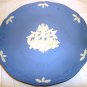 WEDGWOOD JASPERWARE CHRISTMAS 1991 HARK THE HERALD ANGELS SING BLUE WHITE PLATE