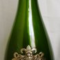 DECANTER GREEN GLASS WINE BOTTLE PEWTER ACCESSORIES SEGURA VIUDAS SPAIN 75 CL