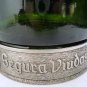 DECANTER GREEN GLASS WINE BOTTLE PEWTER ACCESSORIES SEGURA VIUDAS SPAIN 75 CL