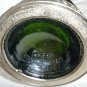 DECANTER GREEN GLASS WINE BOTTLE PEWTER ACCESSORIES SEGURA VIUDAS SPAIN 75 CL