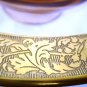 ANTIQUE TIFFIN PINK GLASS GOLD ENCRUSTED CONSOLE PEDESTAL CENTER PIECE BOWL