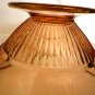 ANTIQUE TIFFIN PINK GLASS GOLD ENCRUSTED CONSOLE PEDESTAL CENTER PIECE BOWL
