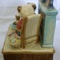 CHARMING OTAGIRI MECHANICAL MUSIC BOX CARAMIC BEARS 'HOME SWEET HOME' JAPAN
