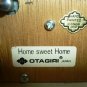 CHARMING OTAGIRI MECHANICAL MUSIC BOX CARAMIC BEARS 'HOME SWEET HOME' JAPAN