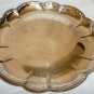 VINTAGE GORHAM SILVERPLATED SCALLOPED ROUND PEDESTAL BOWL SERVER PLATTER YC645