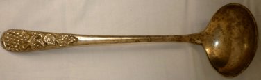 LARGE SILVERPLATED LADLE GRAPEVINE PATTERN