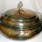 VINTAGE REED & BARTON SILVERPLATED LIDDED POT WITH HANDLES MISSING GLASS LINER