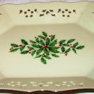 LENOX DIMENSION COLLECTION PIERCED CHRISTMAS PORCELAIN CANDY COOKIE DISH