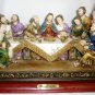 COLORFUL SANTINI LIKE FIGURINE 'LAST SUPPER' CHRISTIANITY RELIGIOUS RESIN