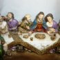 COLORFUL SANTINI LIKE FIGURINE 'LAST SUPPER' CHRISTIANITY RELIGIOUS RESIN