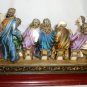 COLORFUL SANTINI LIKE FIGURINE 'LAST SUPPER' CHRISTIANITY RELIGIOUS RESIN