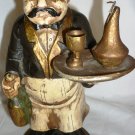VINTAGE FIGURINE DECORATIVE ITALIAN FRENCH BISTRO WATER SERVER HANDCARVED