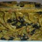 VINTAGE CARVED STONE YELLOW GRANITE ASHTRAY NUMBERED