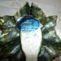 VINTAGE HANDPAINTED CERAMIC FLOWERS CANDLE HOLDER VISCONTI NAPOLEON CAPODIMONTE