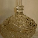 VINTAGE LEAD CRYSTAL FOOTED BON BON COVERED FOOTED DISH