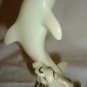 CHARMING LENOX PORCELAIN DOLPHIN IVORY FIGURINE 24 KT GOLD TRIM