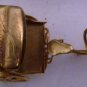 VINTAGE MINIATURE BRASS RICKSHAW CARRIAGE & TRICYCLE MOVABLE PARTS DOLLHOUSE