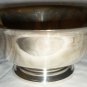 SILVERPLATED B.ROGERS SILVER COMPANY SILVER ON COPPER PEDESTAL BOWL