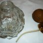 COLLECTIBLE VINTAGE CLEAR GLASS PERFUME BOTTLE SPRAY ATOMIZER