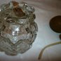 COLLECTIBLE VINTAGE CLEAR GLASS PERFUME BOTTLE SPRAY ATOMIZER