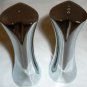 NICE SILVERPLATED HEARTSHAPED SALT & PEPPER SHAKERS