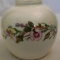 AYNSLEY ENGLAND FINE BONE CHINA WILD TUDOR SMALL BALL VASE HANDPAINTED FLOWERS