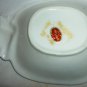 CHARMING VINTAGE BRINN'S BONE CHINA HANDPAINTED FLOWERS PINEAPPLE DISH