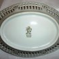 SCHWARZENHAMMER BAVAIRAN LION MARK GERMANY US ZONE PORCELAIN RETICULATED DISH