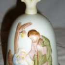 VINTAGE HOMCO NATIVITY BISQUE PORCELAIN BELL #5558