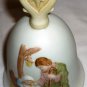 VINTAGE HOMCO NATIVITY BISQUE PORCELAIN BELL #5558