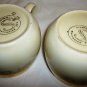 COLLECTIBLE CREST O GOLD GERMANY VINTAGE SET/2 TEA CUPS HANDPAINTED 22K GILTED