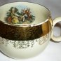 COLLECTIBLE CREST O GOLD GERMANY VINTAGE SET/2 TEA CUPS HANDPAINTED 22K GILTED