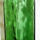 HUNTER GREEN GLASS DECORATIVE BOTTLE