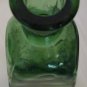 HUNTER GREEN GLASS DECORATIVE BOTTLE