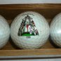 SPALDING UNIQUE EXPRESSIONS CHRISTMAS DECOR GOLF BALL SET OF 3 NMB