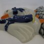 PORCELAIN WALL MOUNT TWO PAIR DUCKS HOOKS KITCHEN CHILD ROOM DECOR