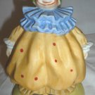 CHARMING PORCELAIN BISQUE ORANGE OUTFIT CLOWN FIGURINE CHARMING PORCELAIN BISQUE ORANGE OUTFIT CLOWN FIGURINE