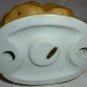 CHARMING PORCELAIN BISQUE ORANGE OUTFIT CLOWN FIGURINE