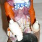 VINTAGE TOSCANY COLLECTION JAPAN PORCELAIN BISQUE CLOWN MAGICIAN FIGURINE