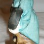 VINTAGE HANDPAINTED BISQUE CERAMIC CLOWN FIGURINE WITH DRUM